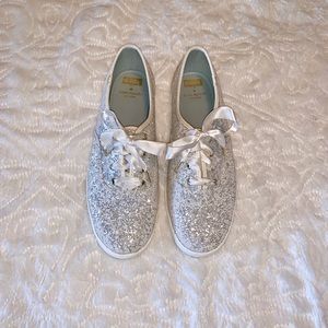 Keds Kate Spade, New York Glitter sneaker - cream